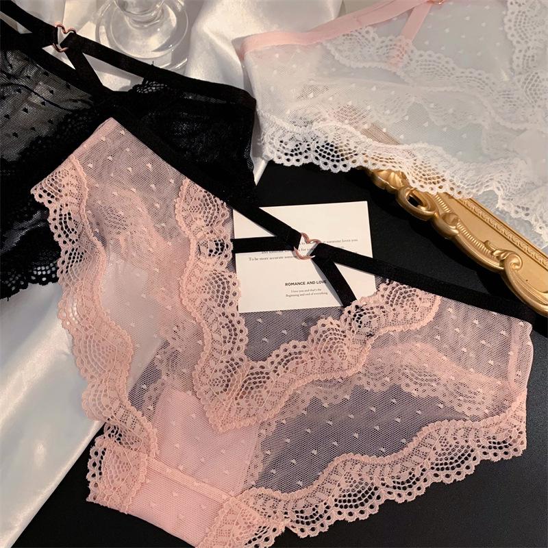 Chiloți damă eleganți din dantelă, cu talie joasă și fără cusături: Respirabil, Subțire și Elegant