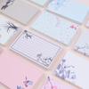 Marcadores de Livro em Branco DIY Estilo Chinês e Cartões com Grafite Pintados à Mão com Notas Adesivas (20 folhas)