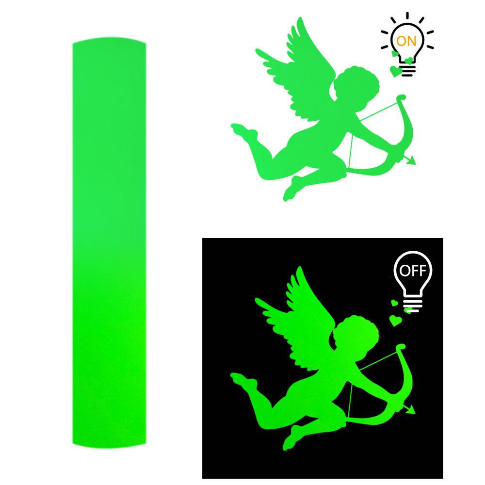 

Glow in the Dark Self Adhesive Vinyl Luminous Film Sheet For Cut Craft Cutter DIY Glass Neon Wall Cup Home Decoration Sticker 12in x 10in