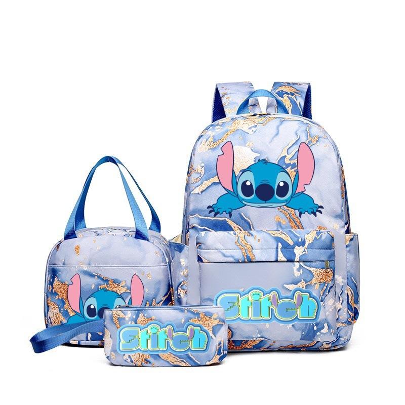 Student Schoolbag Three-Piece Set, Wear-Resistant And Breathable Large-Capacity Backpack, Youth Travel Backpack, Computer Bag