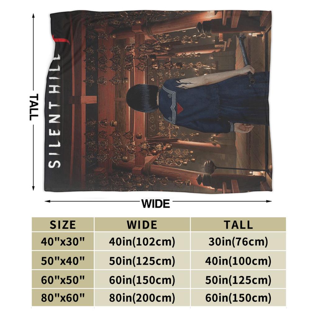 Soft Warm BlanketChildren Decorative Silent Hill F Video Game Horror Throw Blanket  Flannel Bedspread For Sofa Bed Cover