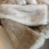 Women's Winter Fox Fur Coat - Short, Fluffy, Large Lapel Design