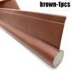 Leather Back Adhesive Door Bottom Sealing Strip Door Seam Windproof Strip Self-adhesive Single Door Bottom Strip Insect  Strip