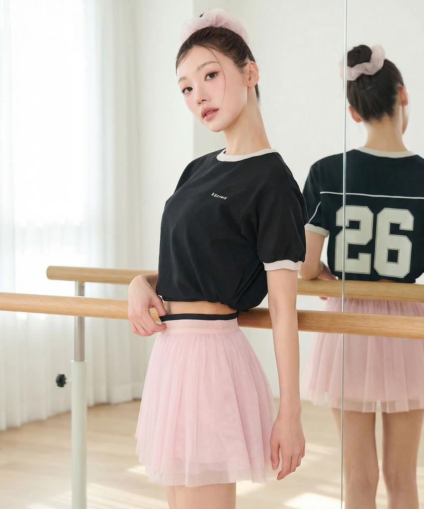 XEXYMIX Mesh Band 2-In-1 Tulle Skirt Xfl2Rk1103