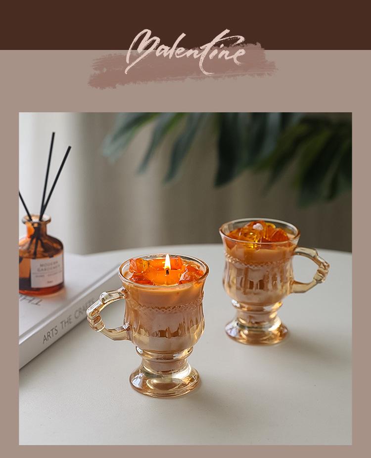 High-End Coffee Scented Candle Cup - Unique Fragrance Souvenir Gift
