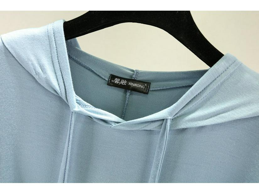 Women's Casual Oversized Modal Long-Sleeve Hooded T-Shirt - Slimming, Thin, Spring Sunscreen Top
