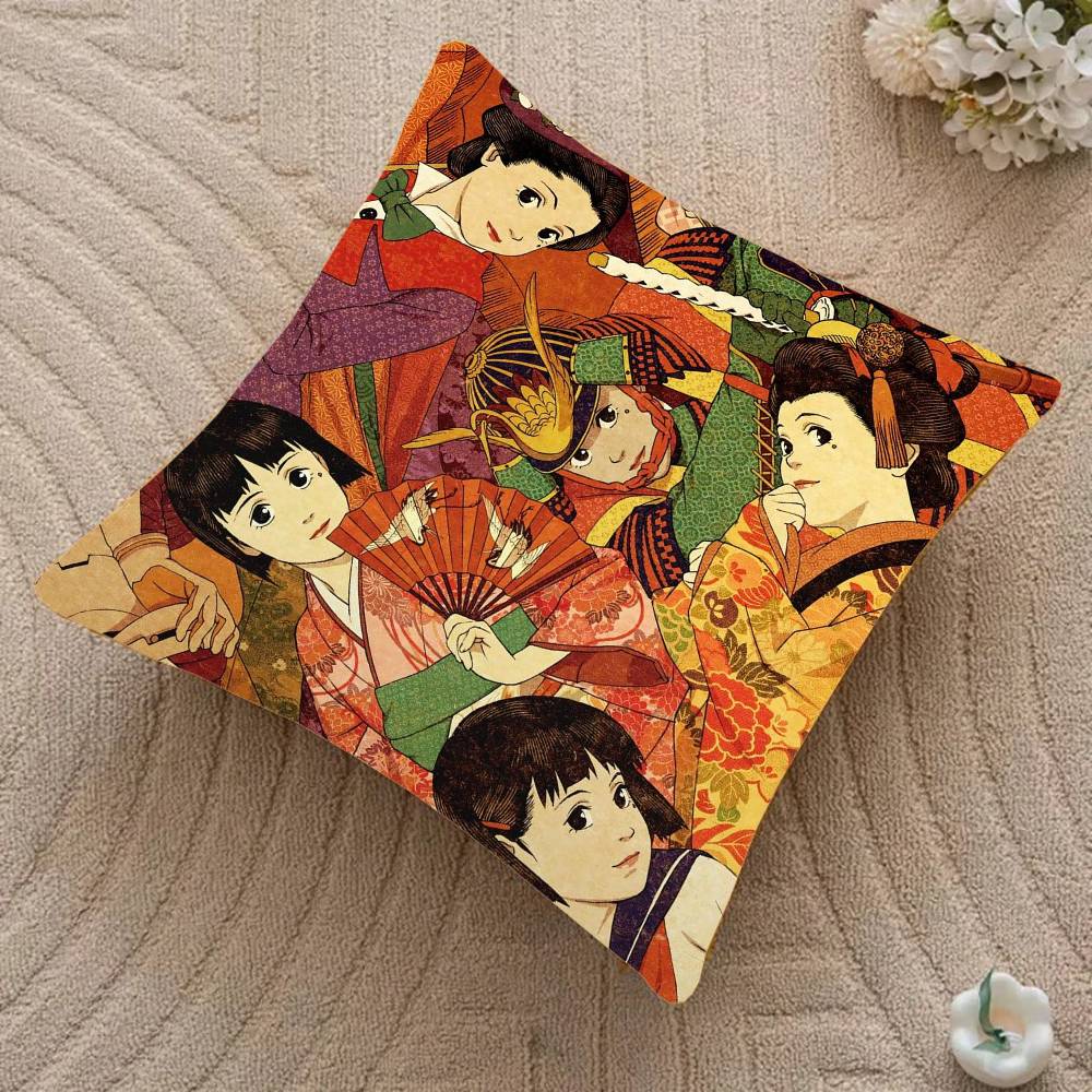 Anime M-Millennium Actress Pillow Case Fashion Square Pillowcase Bedroom Sofa Room Ins Decoration Leisure