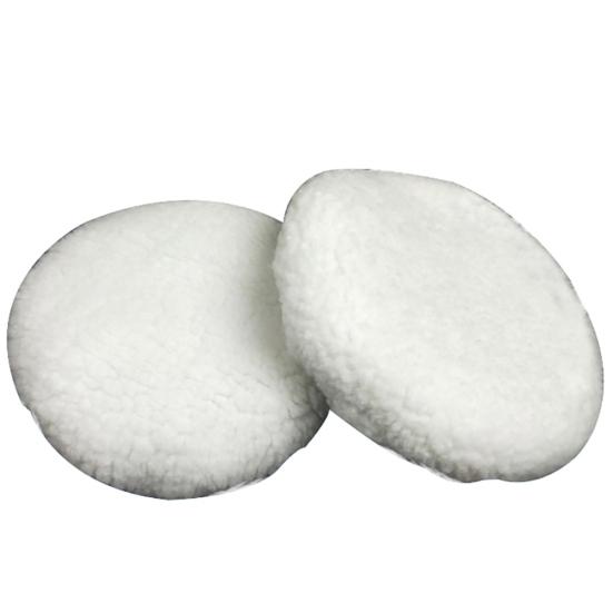 2 Pcs Cashmere Polishing Bonnet Buffer Microfiber Car Paint Wax Polisher Cover 5-6 inch белый