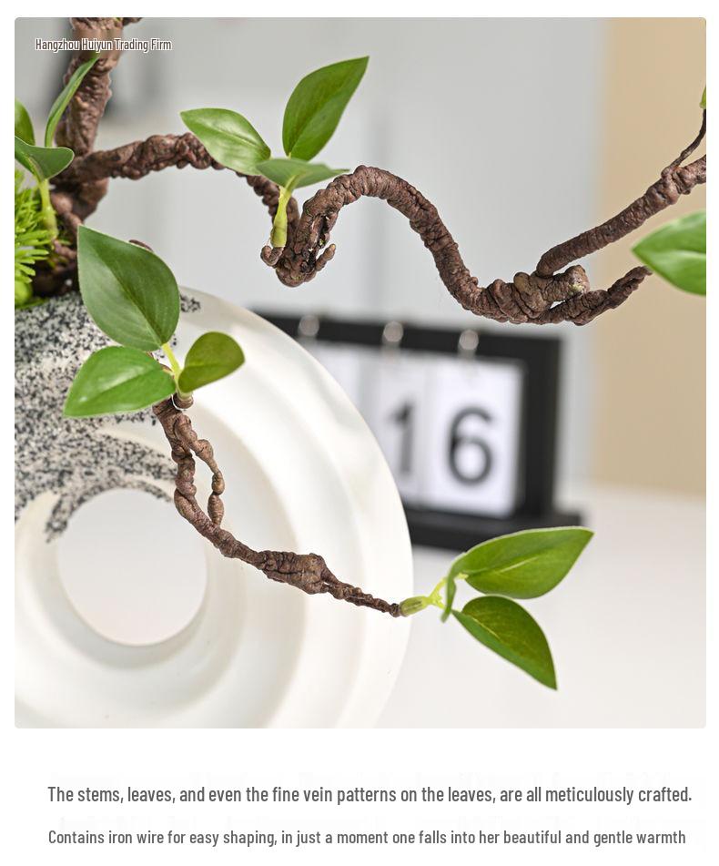 Hanging Artificial Greenery: Fake Leaves Bell Plants for Living Room, Dining Table, or Hotel Decor