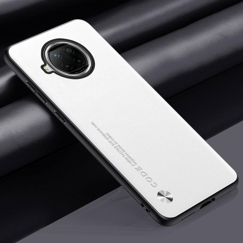

Роскошный чехол из искусственной кожи для Xiaomi Mi 10T Lite 5G, задняя крышка, силиконовый противоударный чехол для полной защиты телефона для Xiaomi 10T Lite For Mi 10T Lite 5G белый