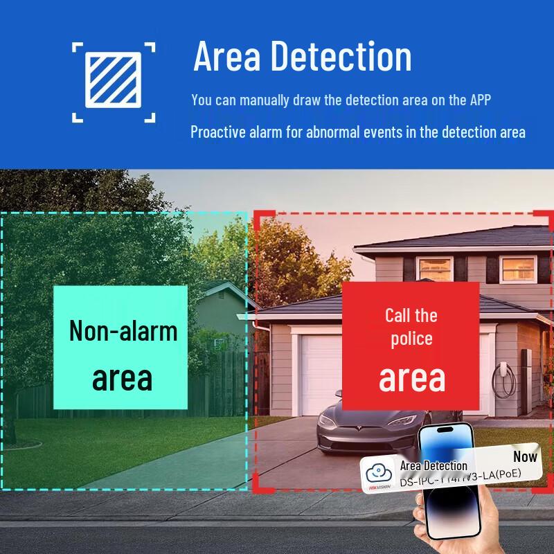 Hikvision 4MP 2K PoE Full-Color AI Surveillance Camera CN plug (adapter included)