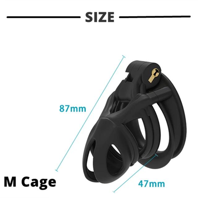 New 3D Printing Chastity Cage Curve Rings Fidelity Cage Extreme Micro Cock Cage Hentai Invisible Sex Toy for Male BDSM Sex Game