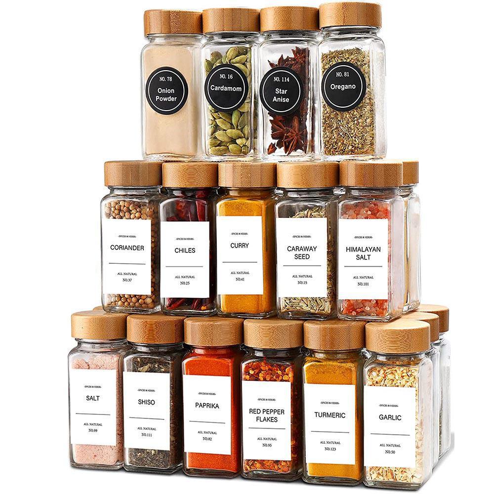 Cross-Border Waterproof Spice Jar Labels: English Kitchen Seasoning Stickers for Food Classification