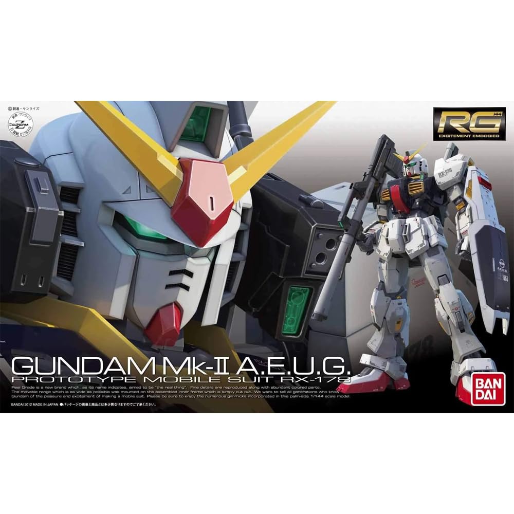 RG Mobile Suit Zeta Gundam Gundam AEUG Specification Scale Plastic Model Kit RX-178 Mk-II 1/144 Pre-colored