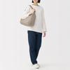 MUJI Dark EFD40A6S Water-Repellent 2-Way One-Shoulder Bag, Unisex, Beige,