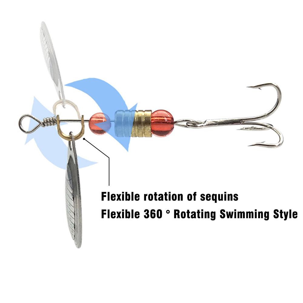 MNFT 50Pcs Brass Fishing Clevis Easy Spin Spinner Clevis Fishing Spoon Spinnerbait Lure Accessories DIY Making Fishing Tackle