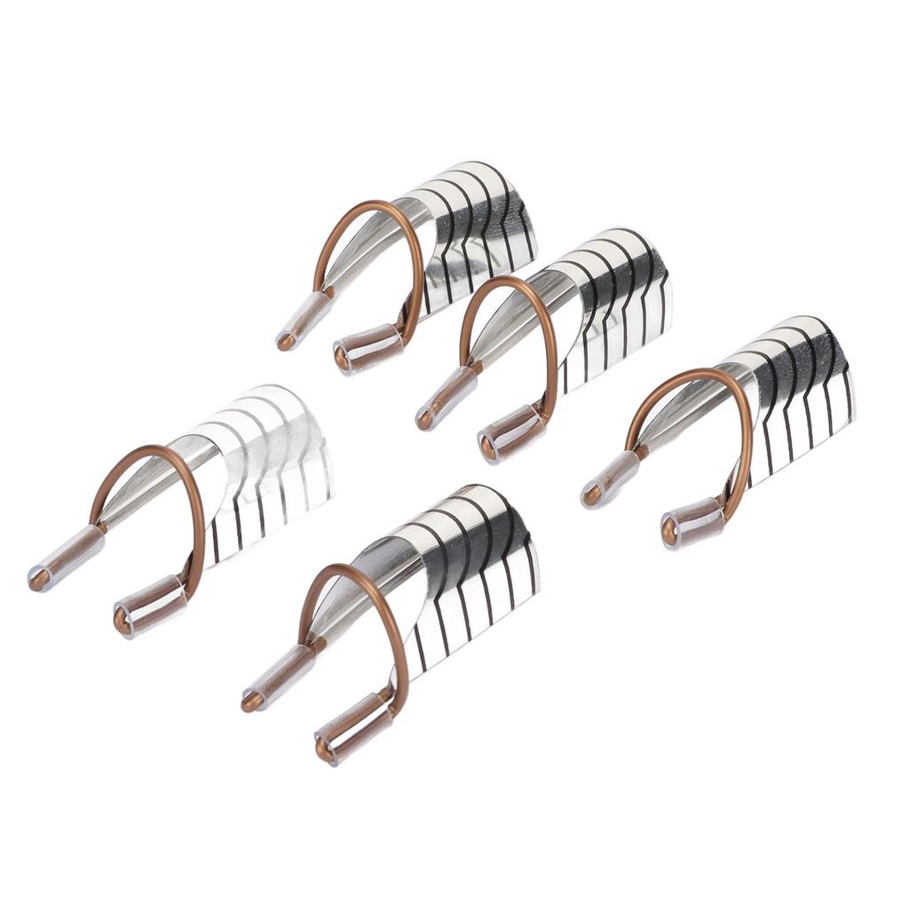 25 Stück Nagelverlängerungsformen Führung Aluminiumrahmen Wiederverwendbar Französischer Nagel UV Gel Schutzformen