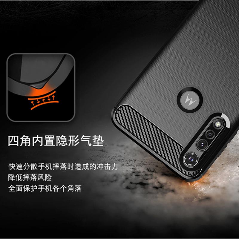 For Motorola Moto G Fast Power Case Cover Moto G5S G6 G7 G8 G9 Plus Play Soft Rubber Shockproof Bumper Carbon Fiber Phone Case