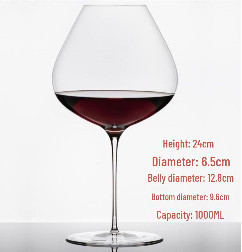 Burgundy Aroma Amplifier High-Stemmed Super Thin Red Wine Glass