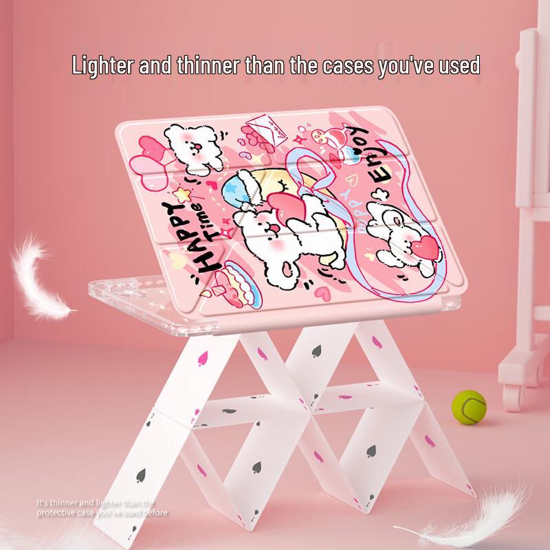 QBOSS Love Doggy Y-Fold Protective Case for Huawei MatePad