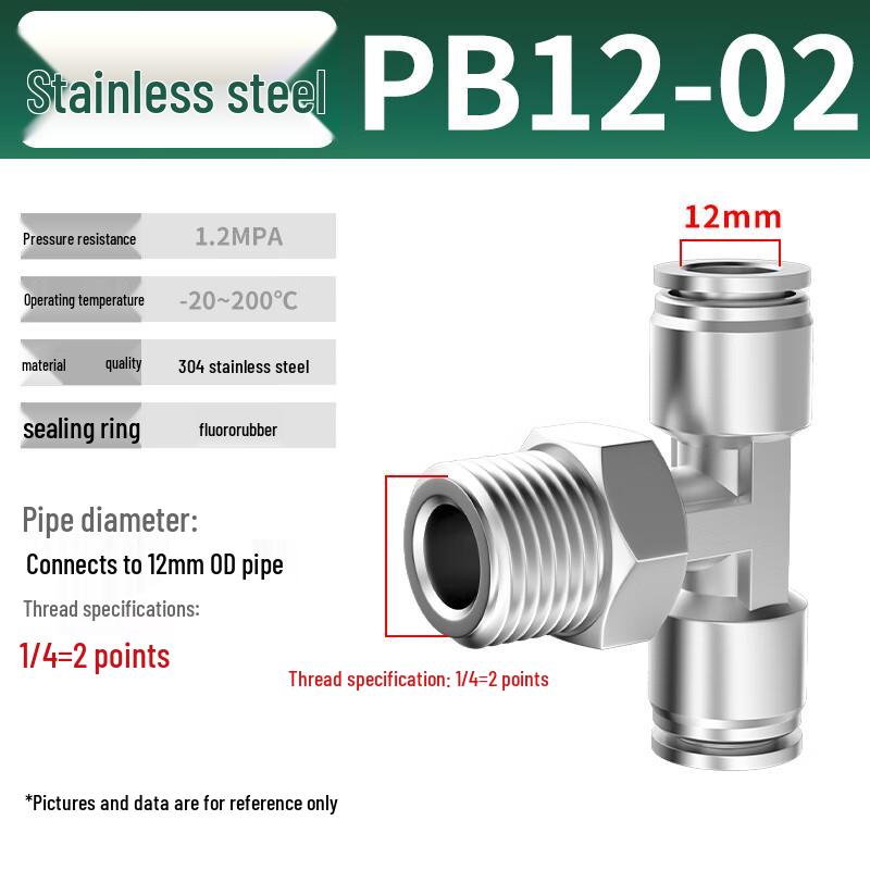 

Stainless Steel Quick-Connect Pneumatic Fitting