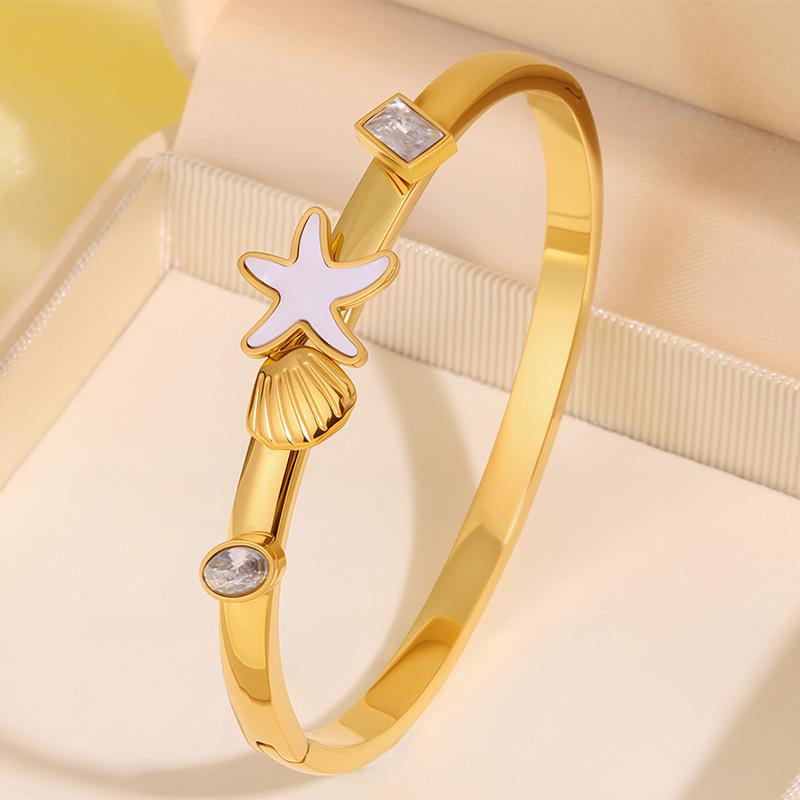 Beach Style Starfish Titanium Steel Couple Bracelet Hot Selling Bracelet
