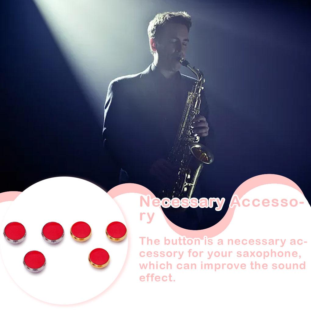3 Pieces Saxophone Buttons Smooth Surface Vintage Style Woodwind Decorative Repair Parts Musical Instrument Ornaments Keys