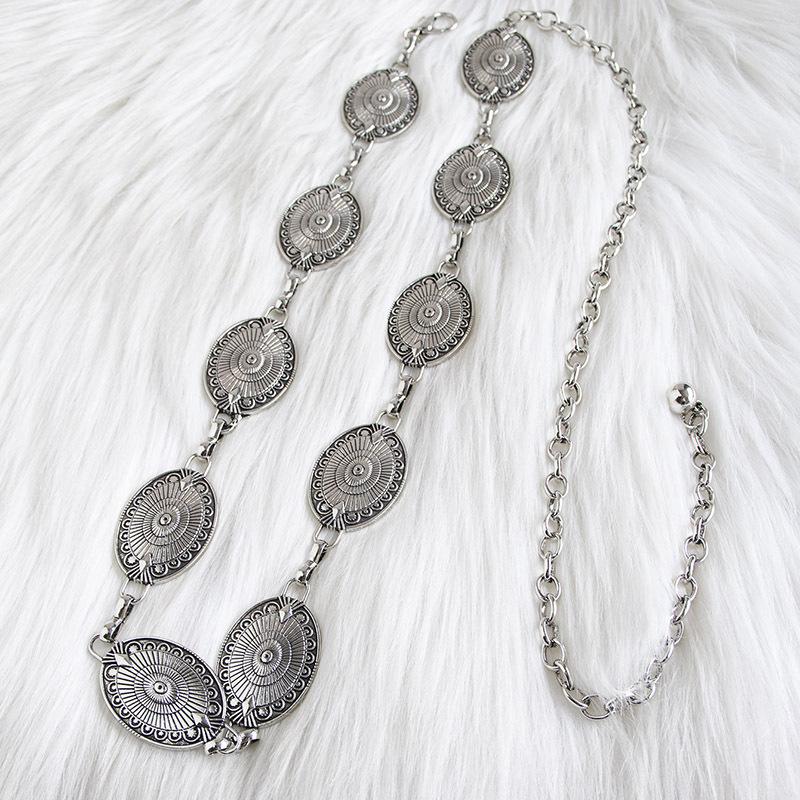 High-End Western-Style Metal Waist & Body Chain for Women