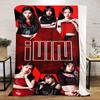 Gidle Plush Blanket Soft Comfortable All Seasons Blanket Sofa Office Naps Blanket Outdoor Travel Throw Perfect Gift