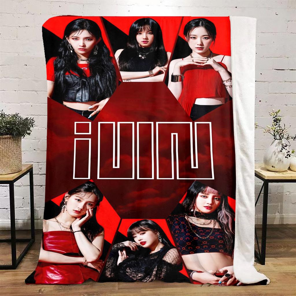 Gidle Plush Blanket Soft Comfortable All Seasons Blanket Sofa Office Naps Blanket Outdoor Travel Throw Perfect Gift