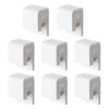 Wall Mounted Toothpaste Holder No Drilling Bathroom Organizer Hanging Shower Shelf for Toothbrush Face Wash Storage