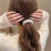 Beaded Faux Pearl Hair Ties Hand-Woven Hair Accessories Decorative Elastic Hair Rope  Party