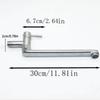 180° Rotation Kitchen Faucet Lengthened Outlet Stainless Steel Sink Tap  Bathroom Use