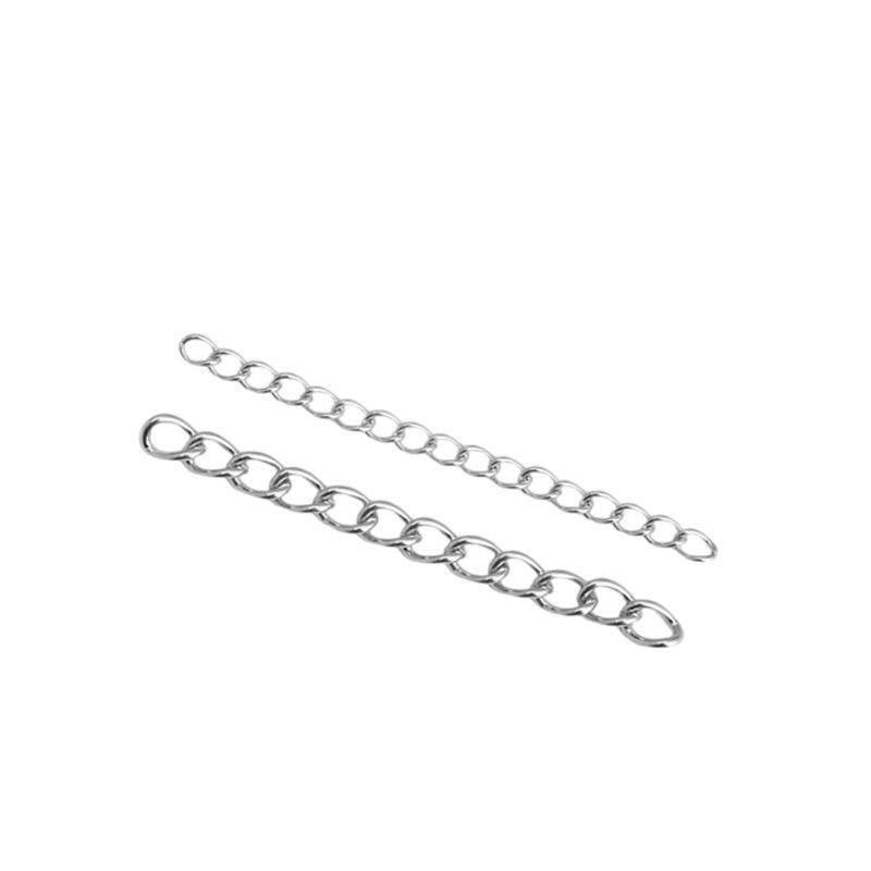 Adjustable Stainless Steel/Titanium Jewelry Chain Extender for Bracelets, Chokers, and Anklets