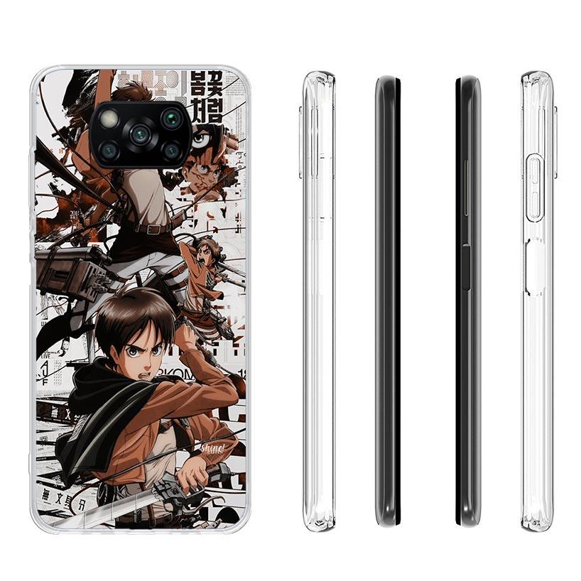 Attack Manga Case Phone Cover for Xiaomi Poco X3 Nfc X5 X6 X7 X4 Gt F7 Ultra F6 F5 Pro F4 F3 M5S M5 M4 M3 5G Trend Fundas Poco X