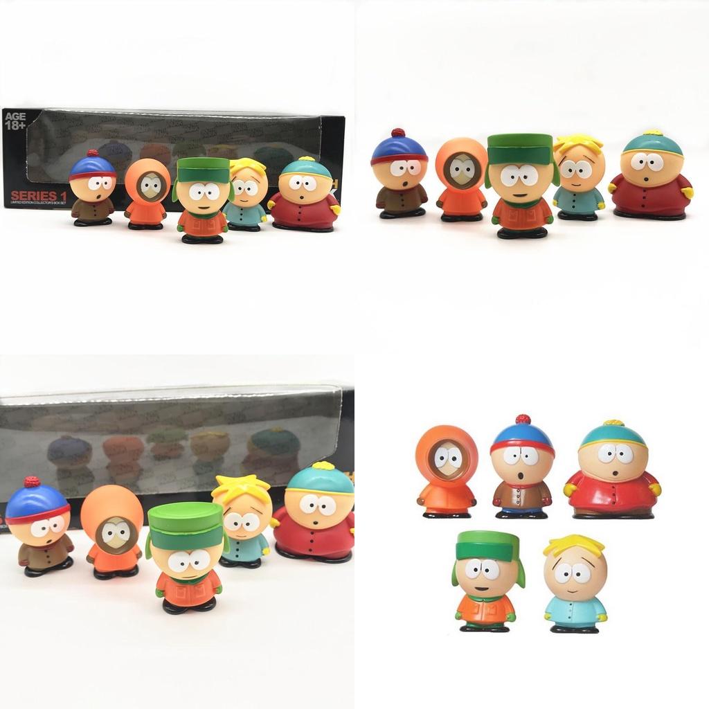 5pcs South Park Figures Block Set For Children's Imagination Play And Home Decoration