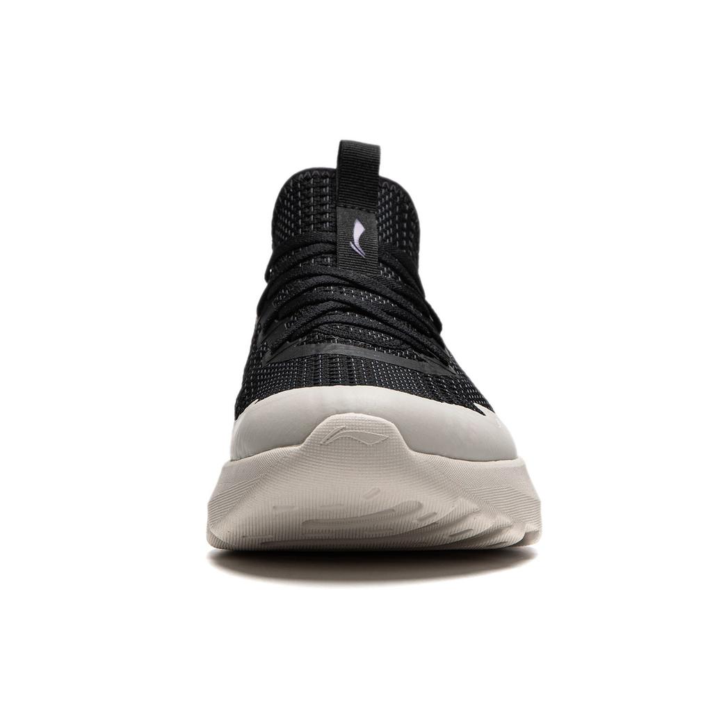 Li Ning Cloud Yi Slip On Cushioning Slip Resistant Abrasion Resistant Low top Casual Shoes Men's Black Gray AGLU261-2