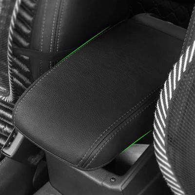 Soft Microfiber Leather Armrest Cover For VW Golf 7 MK7 VII 2014 2015 2016 Car Center Control Armrest Box  Surface Cover Trim