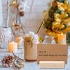 20Pcs Wood Table Number Holders, Wood Memos Note Photo Food Label Holders for Wedding Party Name Sign