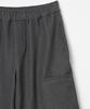 MILLO WOMEN Layered Wide Trousers [Charcoal Gray]