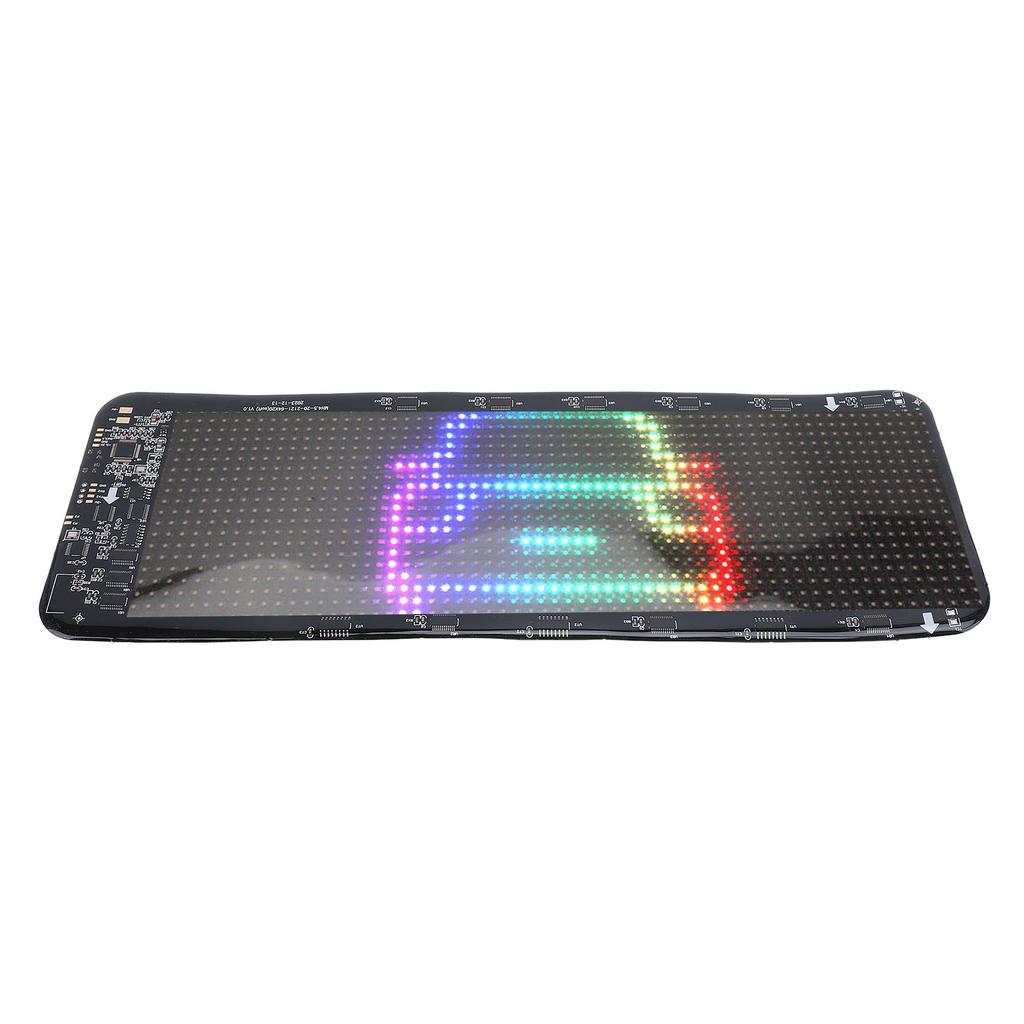Car USB 5V LED Sign 11x32cm Bluetooth App Control Bright Programmable Custom Text Animation Pattern Display for Car RV
