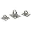 Stainless Steel Eye Plates for Secure Wall Ceiling Mounting Hammock Hook Hanger Outdoor Indoor Use Rustproof Deck Plates
