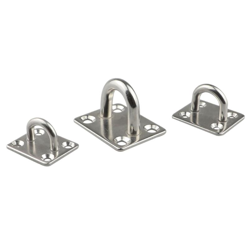 Stainless Steel Eye Plates for Secure Wall Ceiling Mounting Hammock Hook Hanger Outdoor Indoor Use Rustproof Deck Plates
