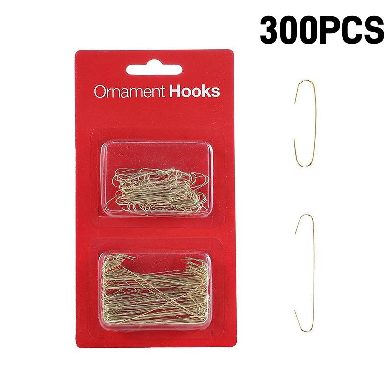 500/100PCS Christmas Tree Hook Ornaments 4cm Metal Hanger S-Shaped Hooks Xmas Ball Pendant Decoration for home Navidad New Year