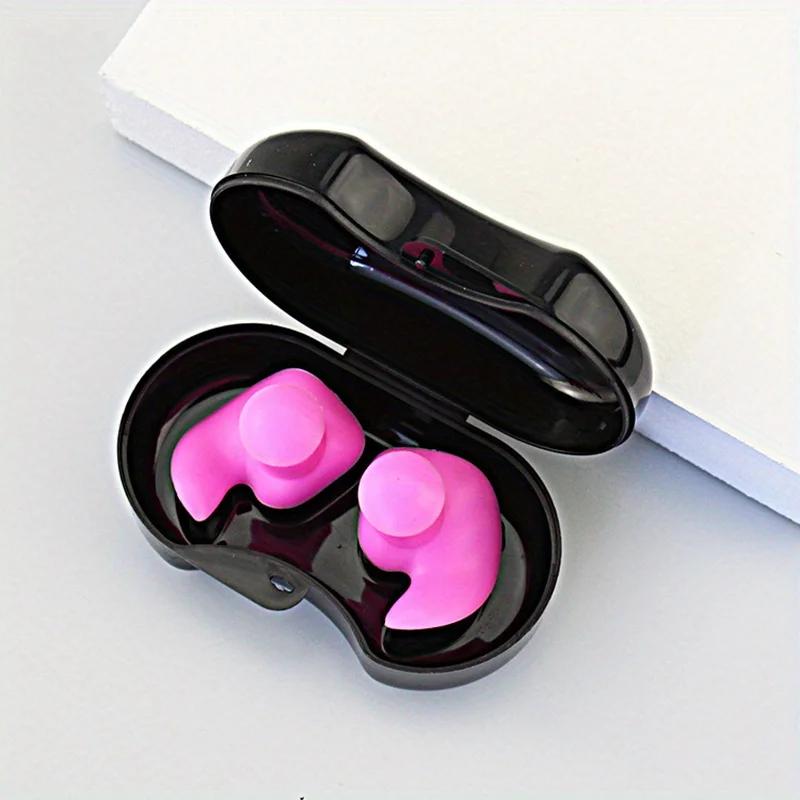 Latest Models A Pair Of Reusable Swimming Earplugs For Swimming, Surfing, And Snorkeling. Available In A Variety Of Colors.