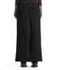 Teulimingbeodeu Lace-Up Eyelet Set-Up Skirt [ Black ]