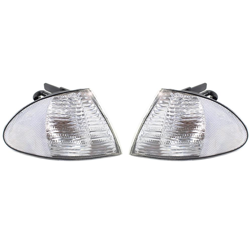 

2pcs Headlight Corner Light Housing For BMW 3 Series E46 4 Door 1998-2001 Car Corner Signal Warning Light Cover чистий
