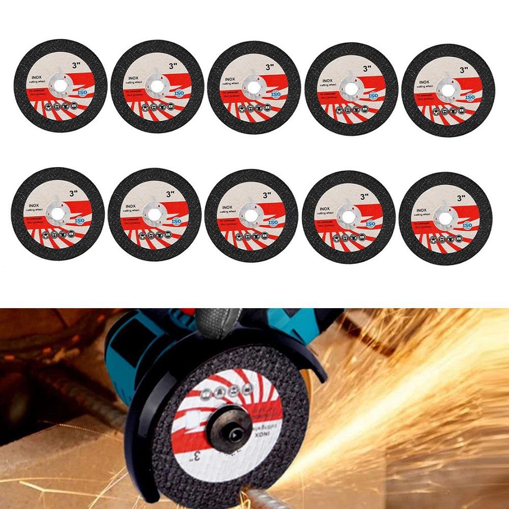 10pcs 75mm Resin Cutting Disc Set Corundum And Zirconium Grinding Wheels For Metal And Stainless Steel For Angle Grinder