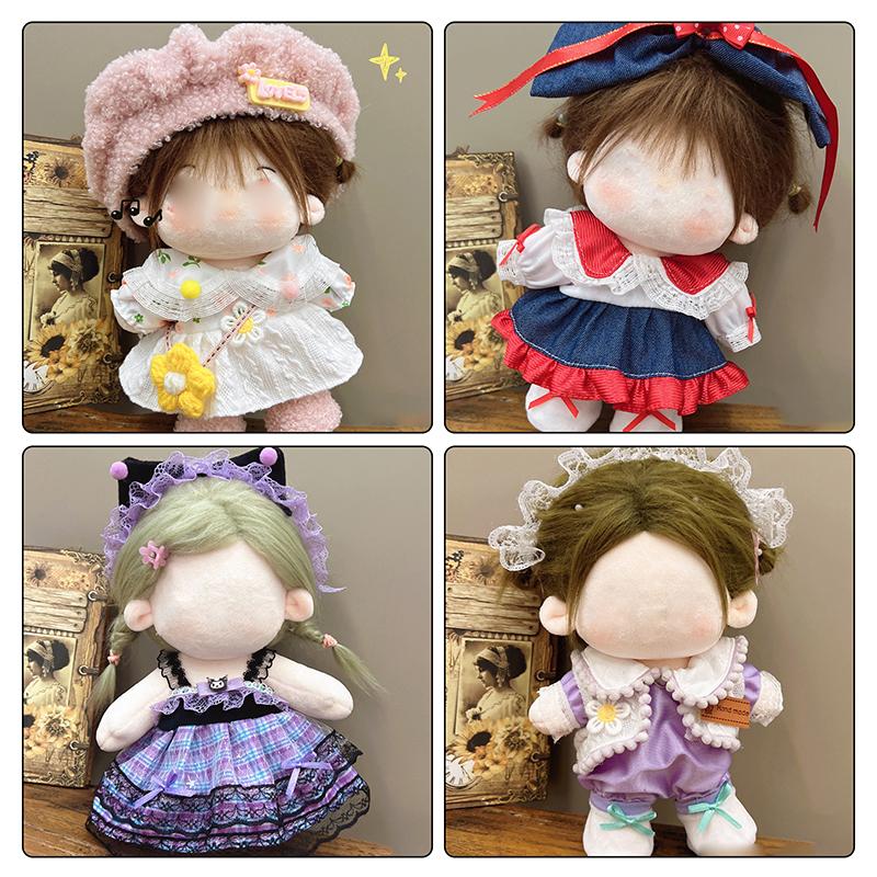 Pretty Dress Set Clothes For 20Cm Cotton Doll Plush Toys Dress Up Clothing Princess Skirt Cute Fresh Princess Dress Set