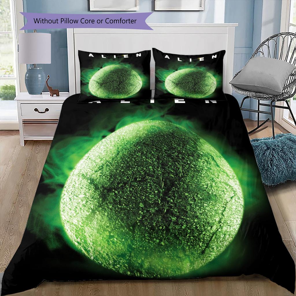 Cartoon Pattern Bedding Quilt Set Quilt Cover Pillowcase Home Decoration Birthday Gift (1 * Duvet Cover + 2 * Pillowcase, Without Core)